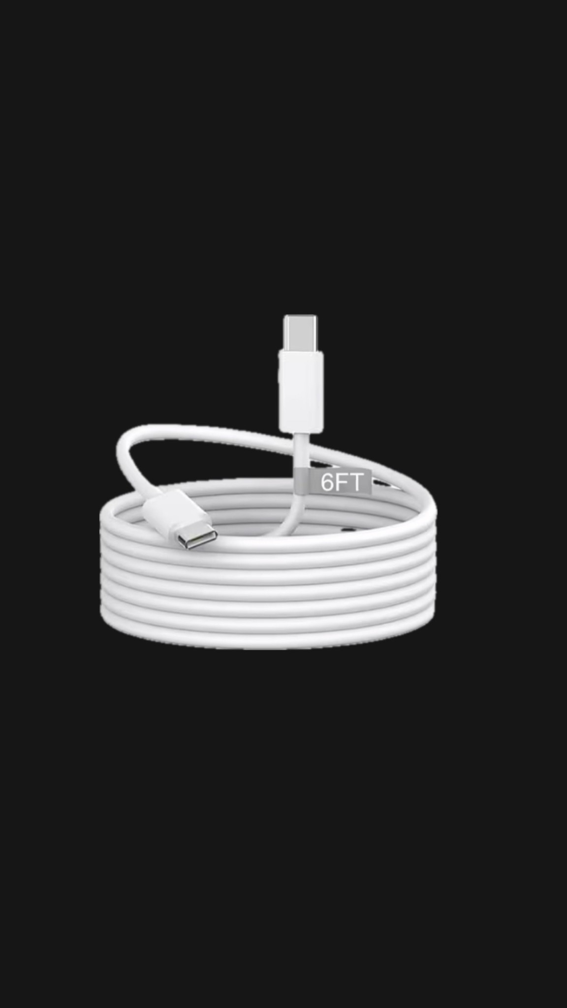 2 meter (6 foot) USBC lighting cable for iPhone and all electronics 
