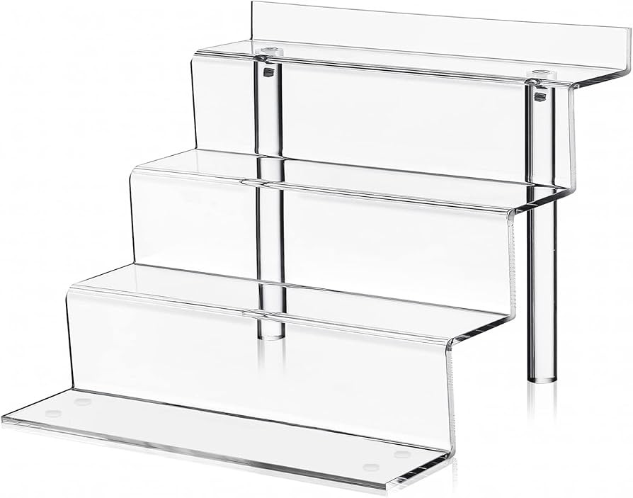 9 Inch Acrylic Shelf, 4 Tier Perfume Organizer and Cologne Organizer, Funko POP Shelves Tiered Ri... | Amazon (US)