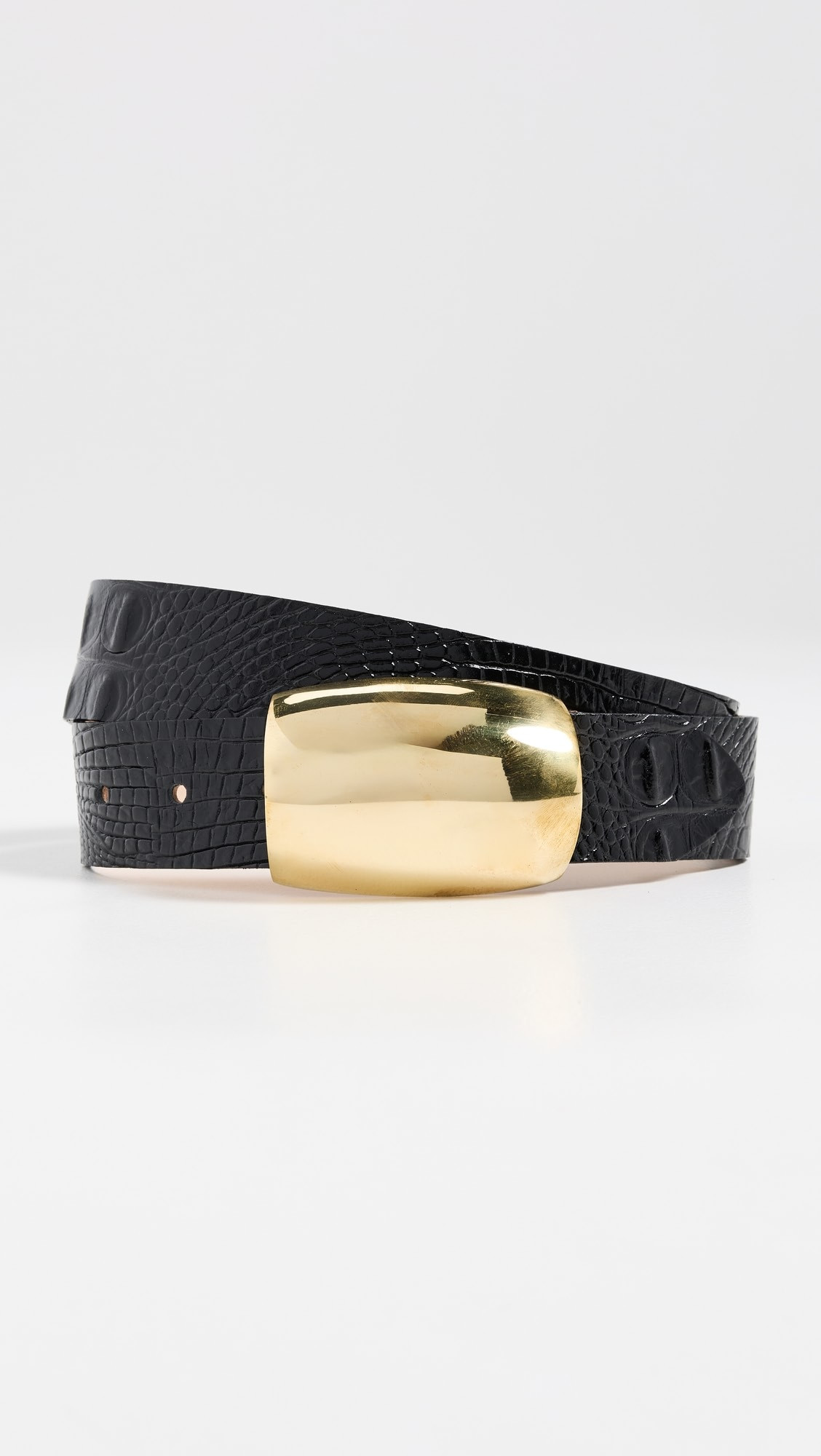 Milou Domed Croc Embossed Belt | Shopbop