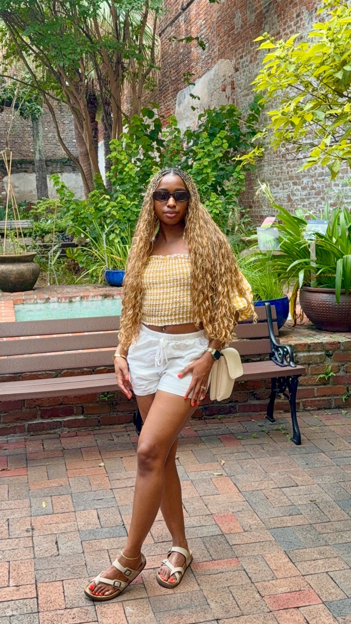 Crisp white shorts, blonde goddess braids, and chic sunnies 🕶️ casual but never basic.


#whiteshorts #goddessbraids #blondebraids #braidstyles #sunglassestyle #chicandcasual #ltkfashion #ltktrend #ltkwomen #ltklifestyle #outfitideas #everydaystyle

#LTKFindsUnder50 #LTKStyleTip #LTKBeauty