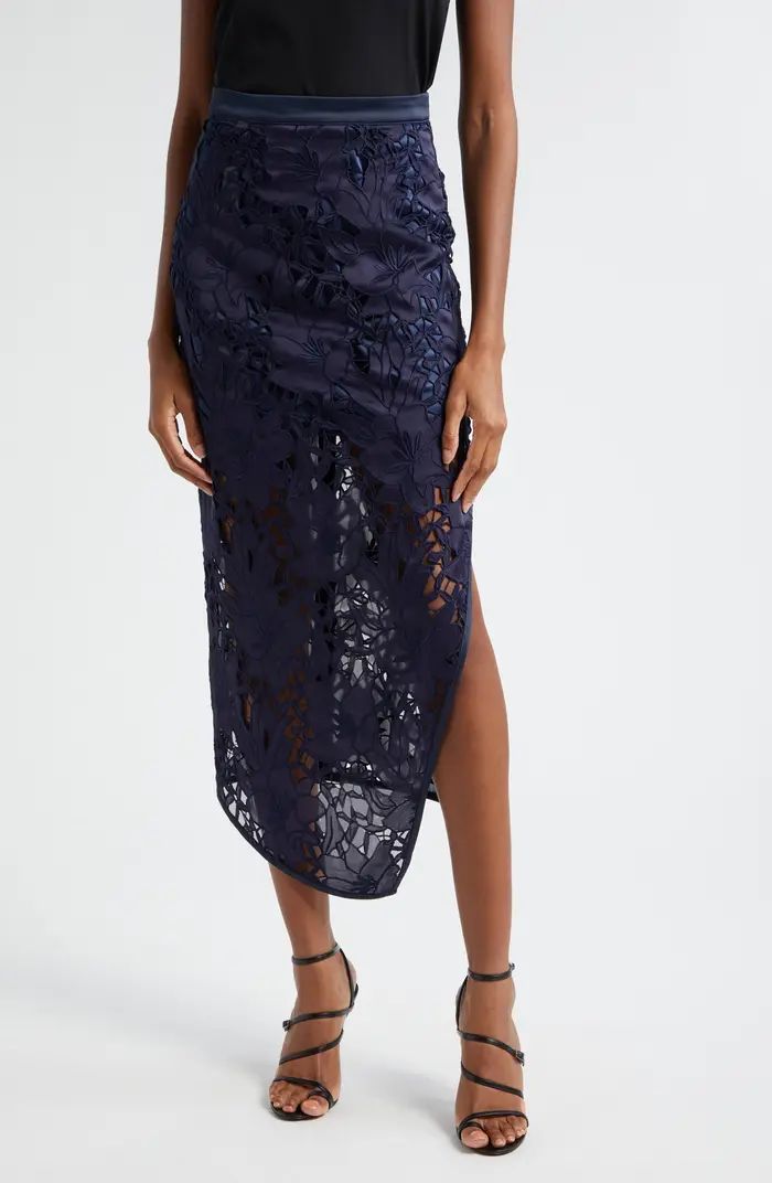 Ramy Brook Irene Floral Lace Asymmetric Skirt | Nordstrom | Nordstrom