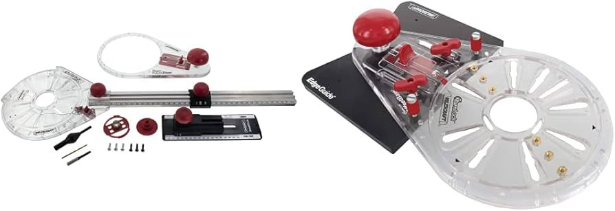 Milescraft 1219 Circle Guide Kit- Router Circle Cutter Jig, Black & 1224 Edge & Mortise Guide | Amazon (US)