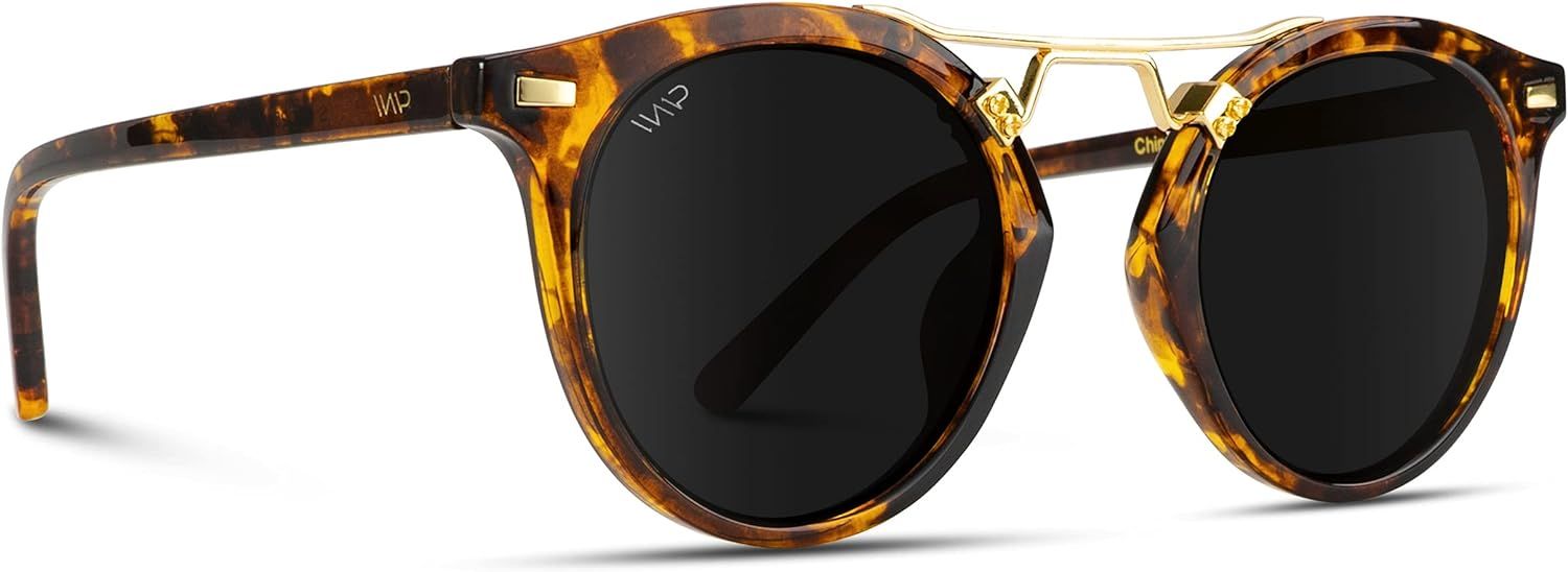 Amazon.com: WearMe Pro - Polarized Round Vintage Retro Lens Women Metal Frame Sunglasses : Clothi... | Amazon (US)