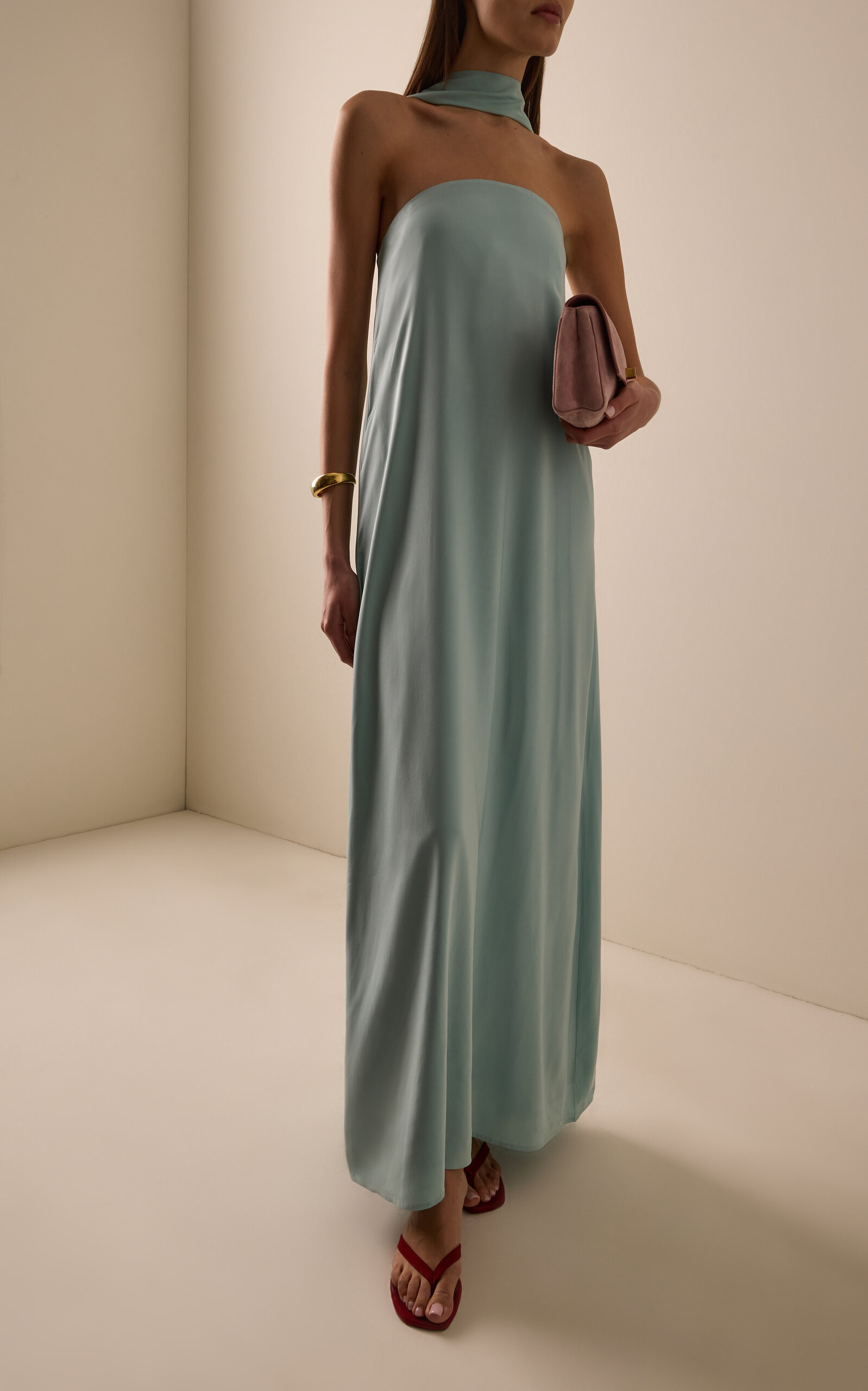 Exclusive Bia Strapless Satin Maxi Dress | Moda Operandi (Global)
