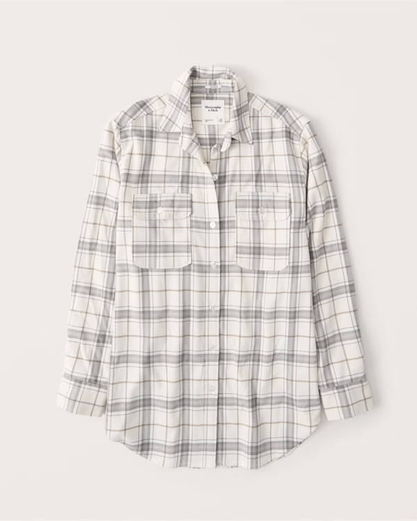 Oversized Flannel Shirt | Abercrombie & Fitch (US)