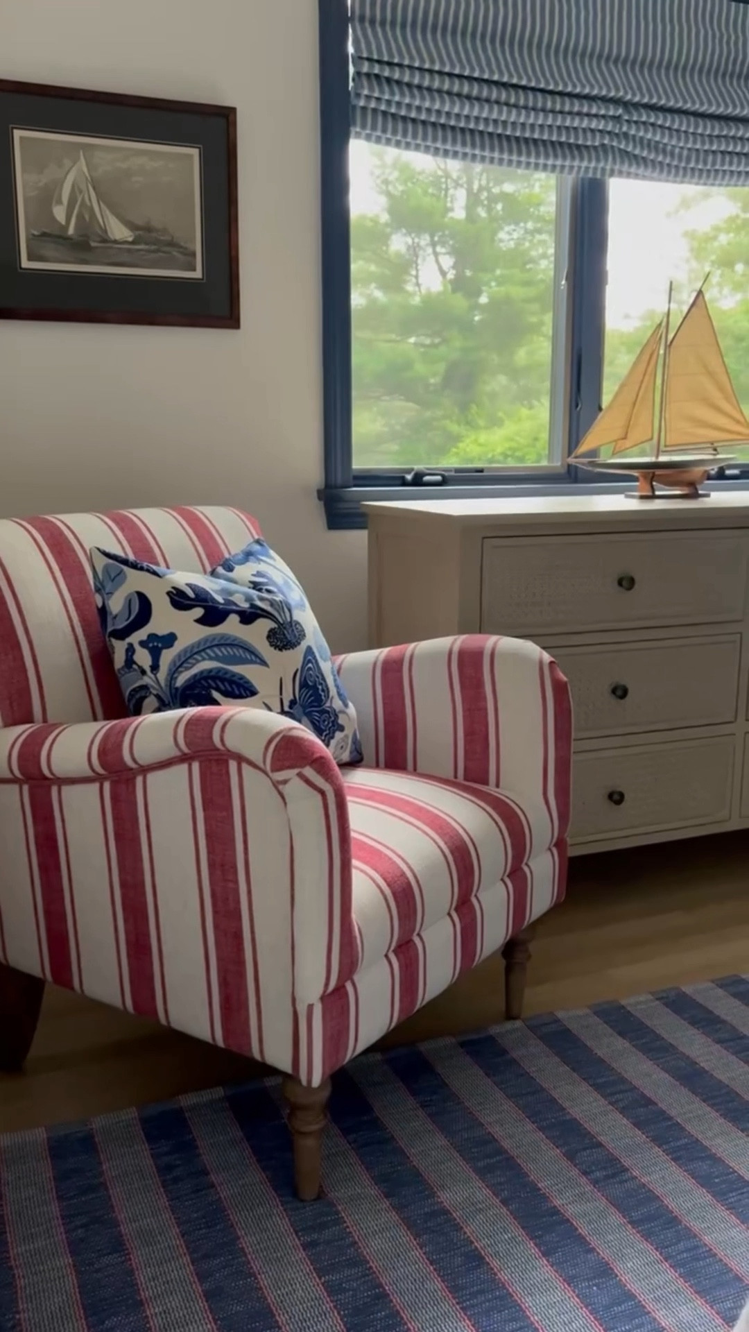 Armchair, accent chair, striped chair, pop of color, bedroom furniture, living room furniture, coastal home finds, Nancy Meyer’s aesthetic, red chair, coastal grandmother

#LTKFamily #LTKHome #LTKVideo