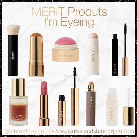 Merit Products I want to try. You receive a free bag with your first order.  

I put the shade names of the products in the collage because it won’t let me use the thumbnail for each shade. 

Shade Names: 
Shade Slick: BEL AIR 
Signature Lip: MILLENNIAL 
The Minimalist: BISQUE
Day Glow: CAVA
Flush Balm: STOCKHOLM
Brow 1980: SOFT BLACK
Bronze Balm: CLAY

#LTKbeauty #LTKunder50 #LTKunder100