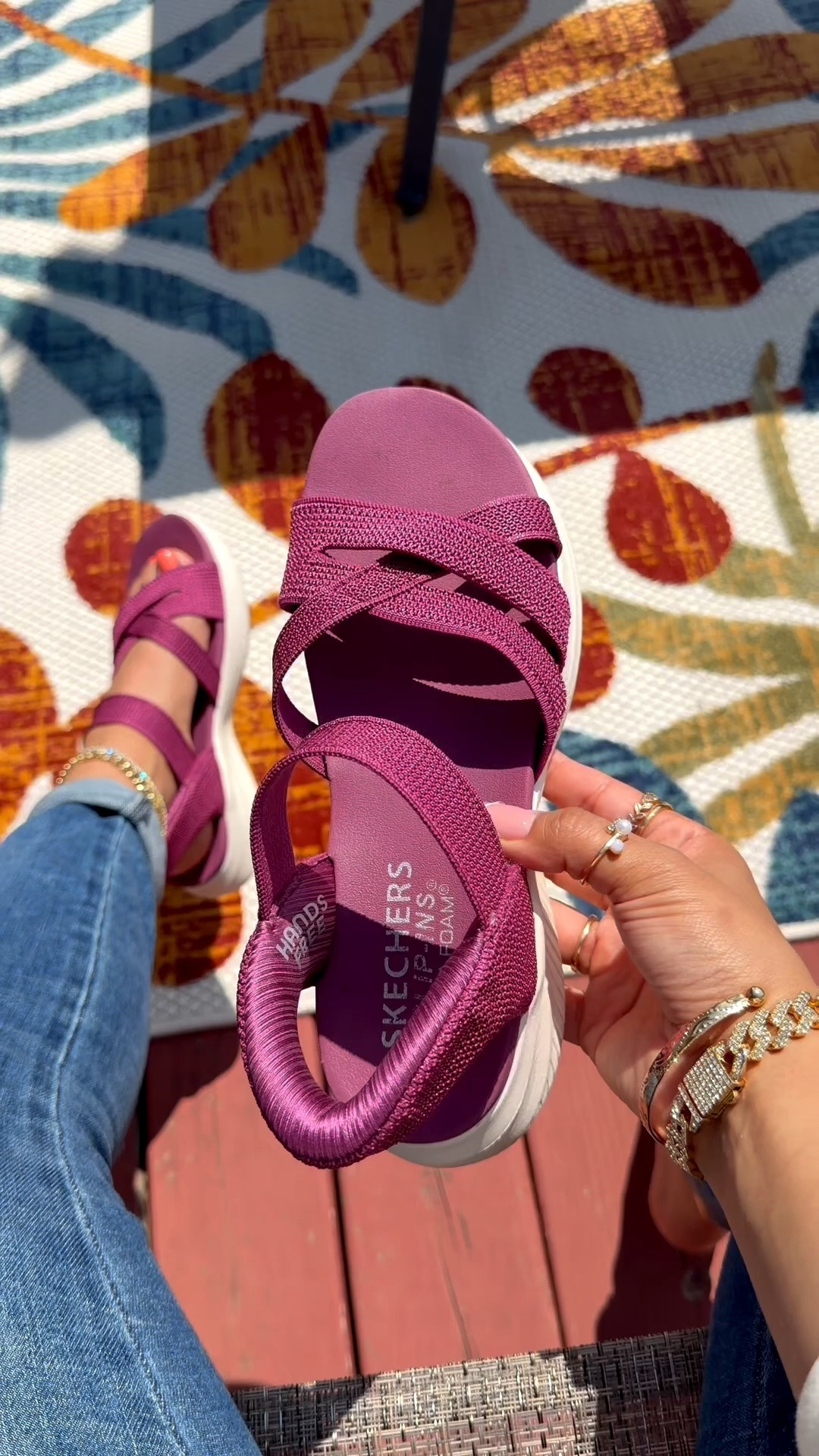 Perfect walking sandals 🩷✨ 
#skechers #sandals

#LTKgrwm #LTKPetite #LTKSeasonal