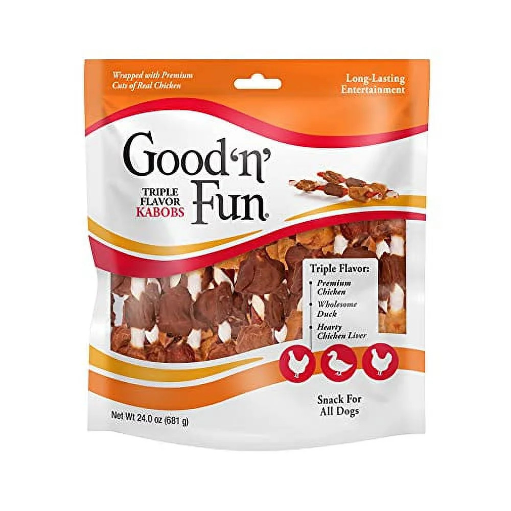Good'N'Fun Triple Flavored Rawhide Kabobs for Dogs, 1.5 Pound (Pack of 1) | Walmart (US)