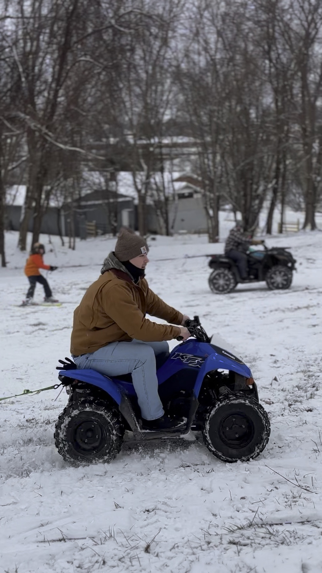 Redneck skiing/sledding 😂⛷️🛷 farm kids are built different 

#LTKFamily #LTKSeasonal #LTKKids