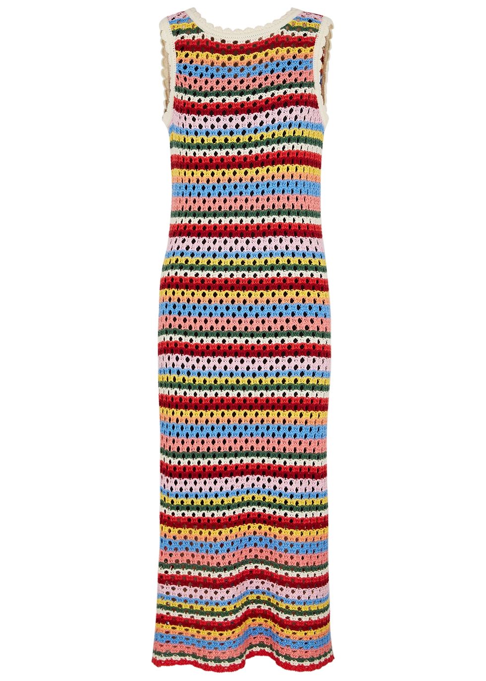 Bunty striped crochet-knit maxi dress | Harvey Nichols (Global)