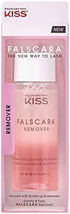 KISS Falscara DIY Eyelash Extension Remover with Natural Rosewater – Gentle Soothing Nourishing Eye  | Amazon (US)
