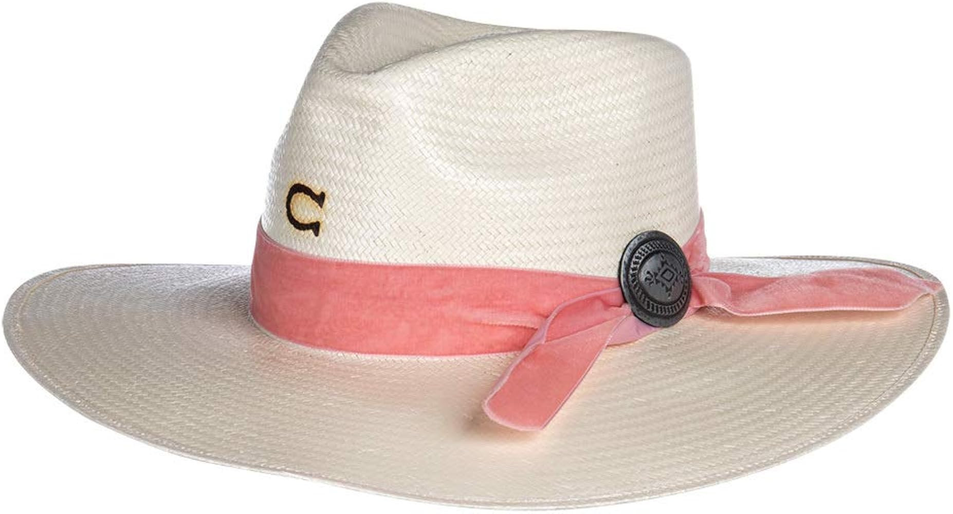 Charlie 1 Horse Hats Womens 10X Only Prettier 3 1/2 Brim Straw Fashion Hat | Amazon (US)