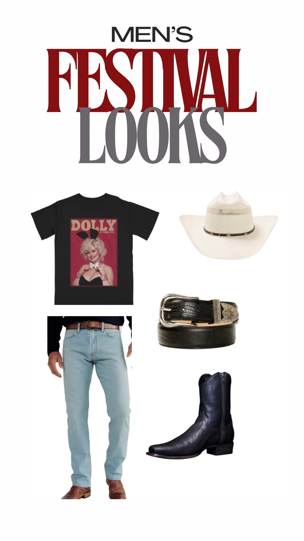 Men’s Dolly-inspired festival szn look!! Comfortable and will stand out 🤏

#liketkit #LTKgrwm #LTKFestival #LTKootd