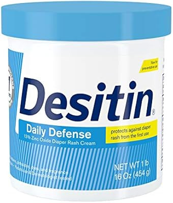 Desitin Daily Defense Baby Diaper Rash Cream with 13% Zinc Oxide, Barrier Cream to Treat, Relieve... | Amazon (US)