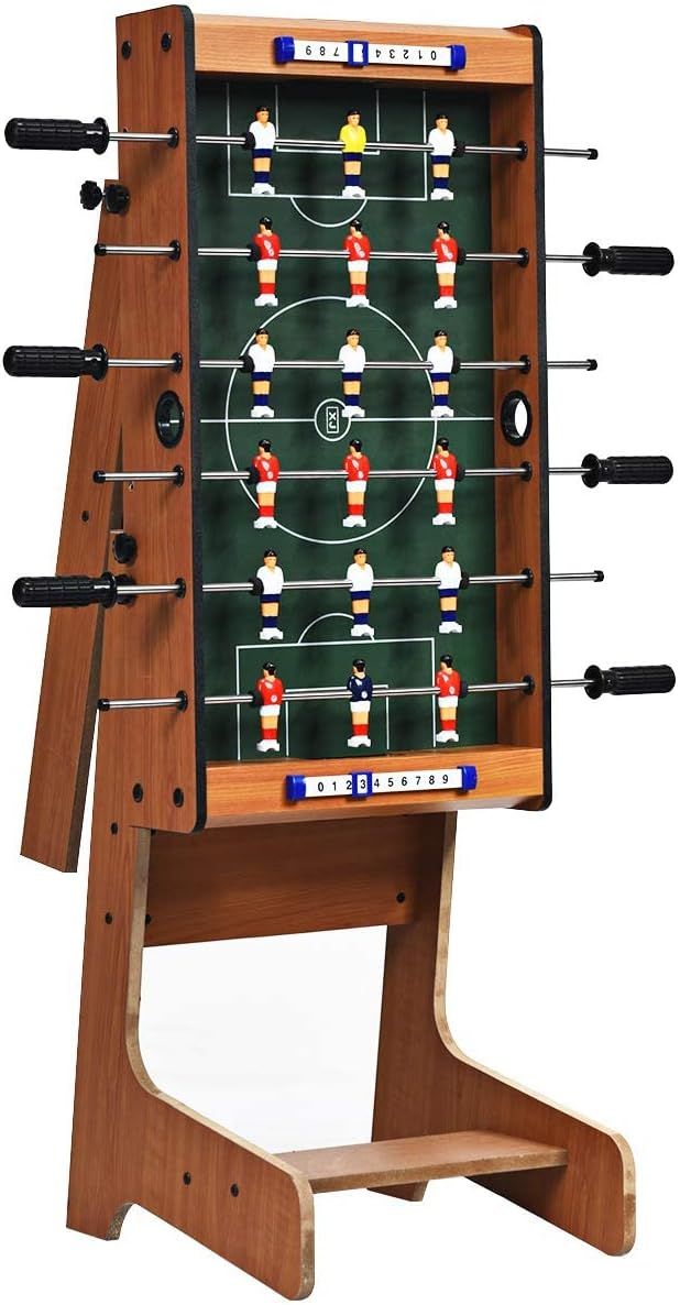 Giantex Folding Foosball Table, 27in Football Table w/ 2 Mini Footballs, Score Keepers, ASTM Cert... | Amazon (US)