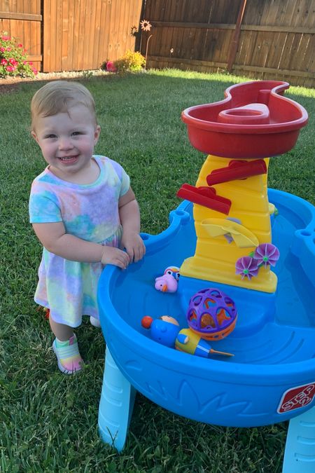 If you need us we’ll be out by the water table! 💦☀️⛱💕

Summer toddler activity, summer toy, water table, kids summer toy, toddler summer toy

#LTKSeasonal #LTKkids #LTKfamily