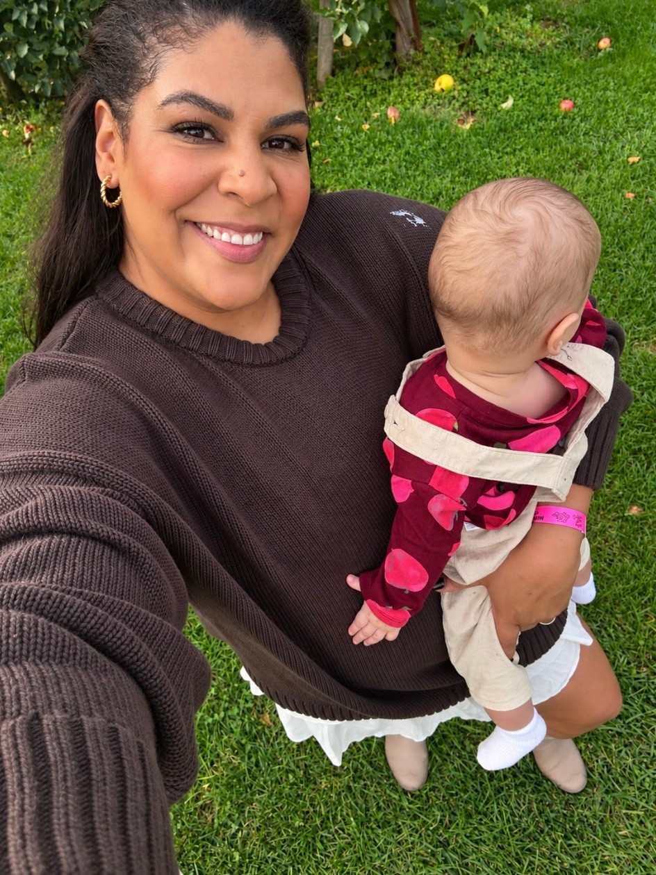 obsessed with this 100% cotton sweater! wearing a size XXL tall! 🍂🍎
