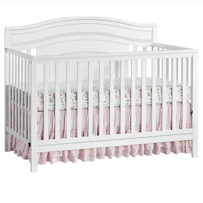 Oxford Baby Luella 4 in1 Convertible Crib, White | Walmart (US)
