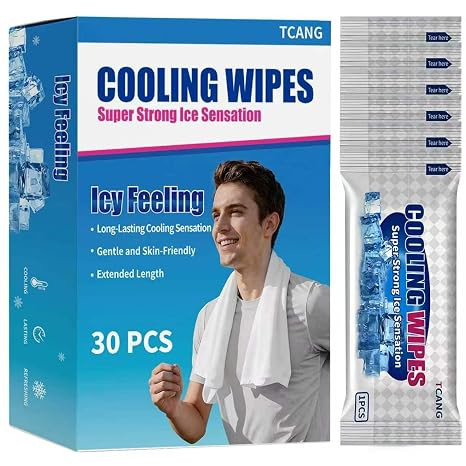 30 Pack Disposable Cooling Wipes, Individually Wrapped No-Rinse Cooling Towels, (25''x 9.84'') Ex... | Amazon (US)