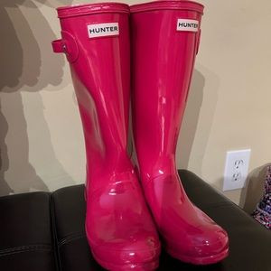 Brand New Hunter Rain Boots in Pink, Size 5 | Poshmark