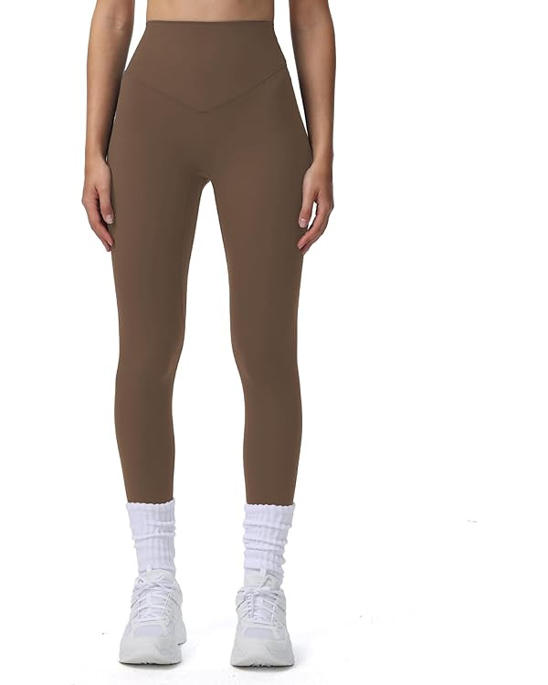 Aoxjox High Waisted Workout Breeze Leggings for Women Tummy Control Buttery Soft Yoga Pants 24"/2... | Amazon (US)