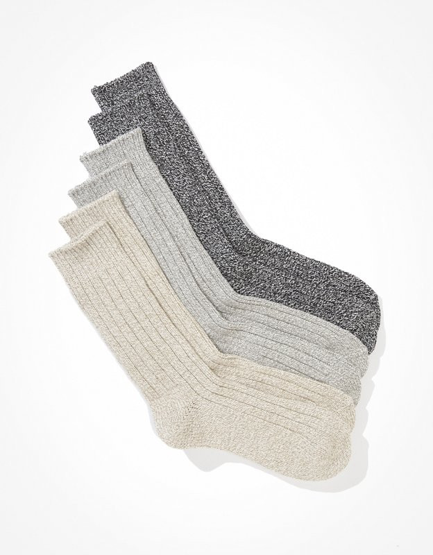 AE Boot Sock 3-Pack | American Eagle Outfitters (US & CA)