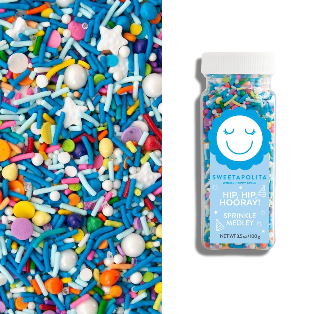 Sweetapolita Hip, Hip, Hooray Sprinkles - Vibrant and Playful - Great for Baking and Decorating, ... | Amazon (US)