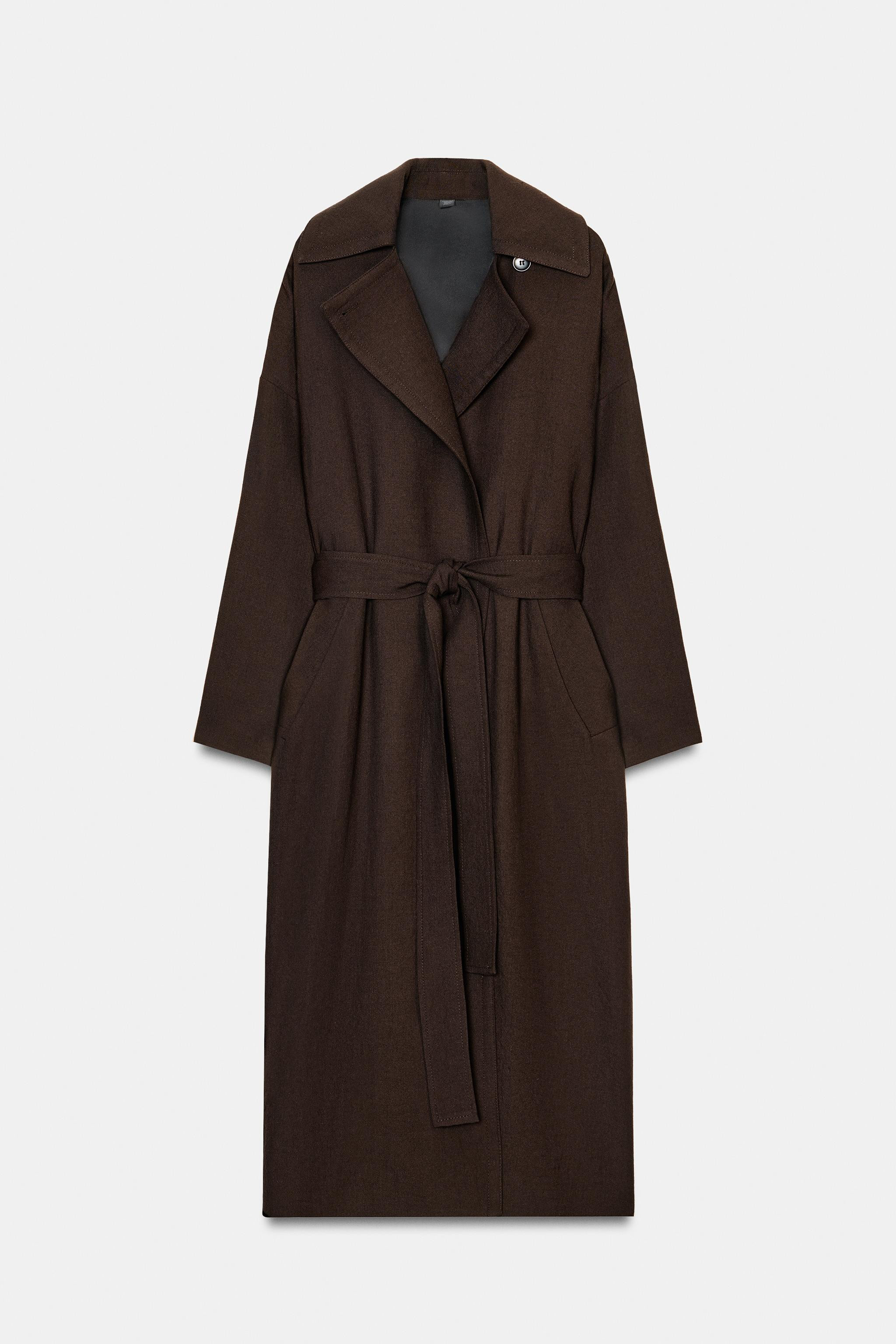 FLOWING WOOL TRENCH COAT ZW COLLECTION LIMITED EDITION | Zara UK