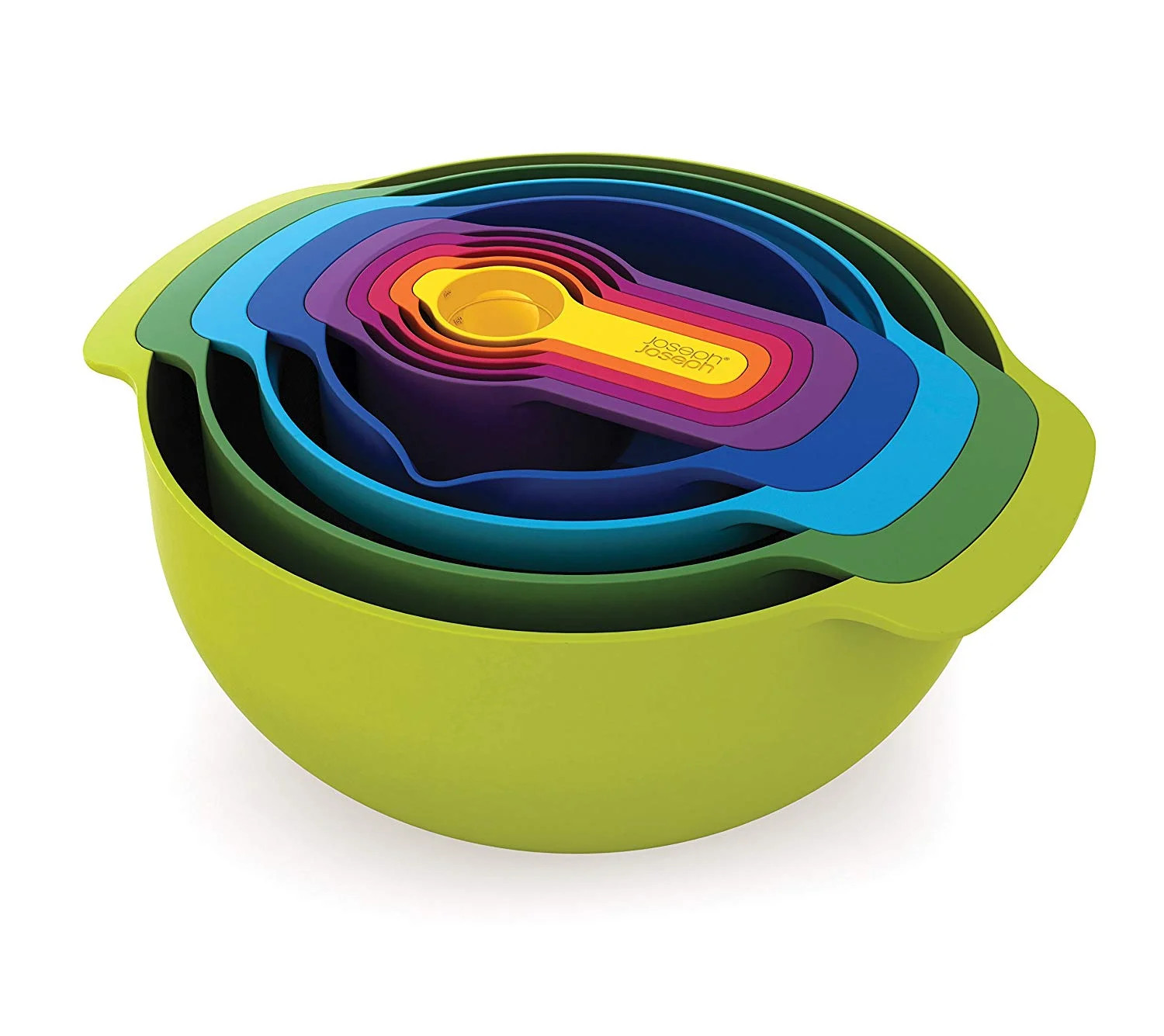 Joseph Joseph Nest 9 Nesting Bowls Set with Mixing Bowls Measuring Cups Sieve Colander, 9-Piece, ... | Walmart (US)