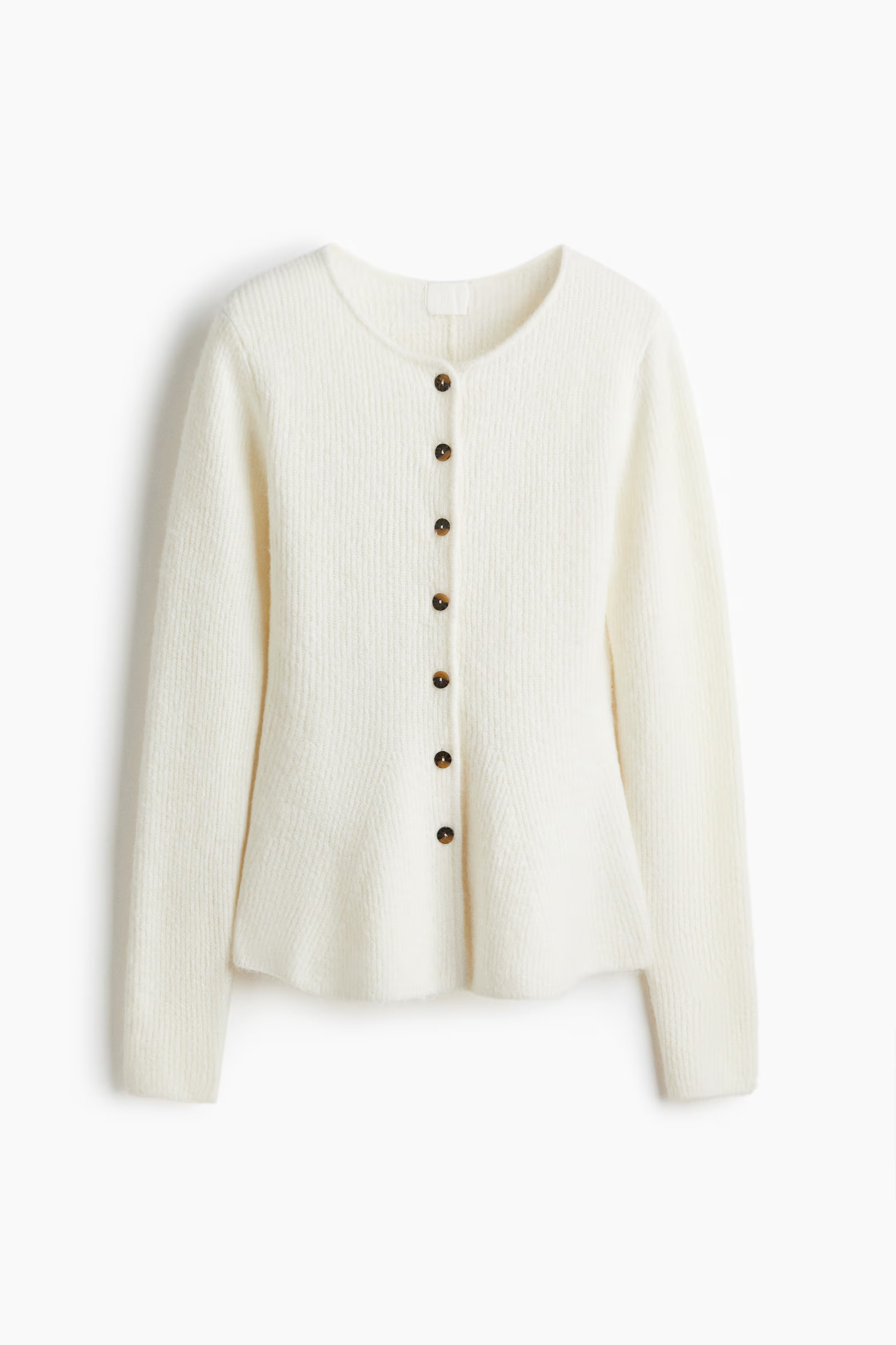 Rib-Knit Peplum Cardigan | H&M (US + CA)