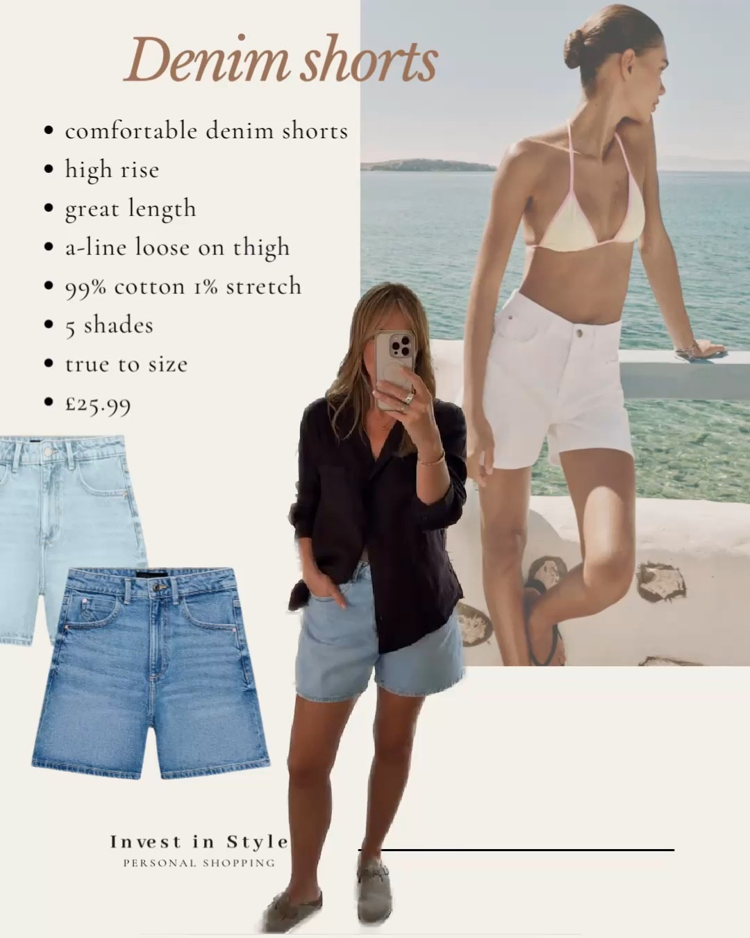 These denim shorts are excellent and I’ve had great feedback on them 
Easy , comfy and flattering 
I wear a U.K. 14 true to size .

#LTKsummer #LTKmidsize #LTKtravel