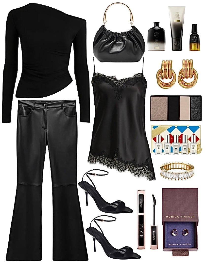 2000s 
Faux leather pants 
Lace top


#LTKFindsUnder100 

#LTKootd #LTKSeasonal