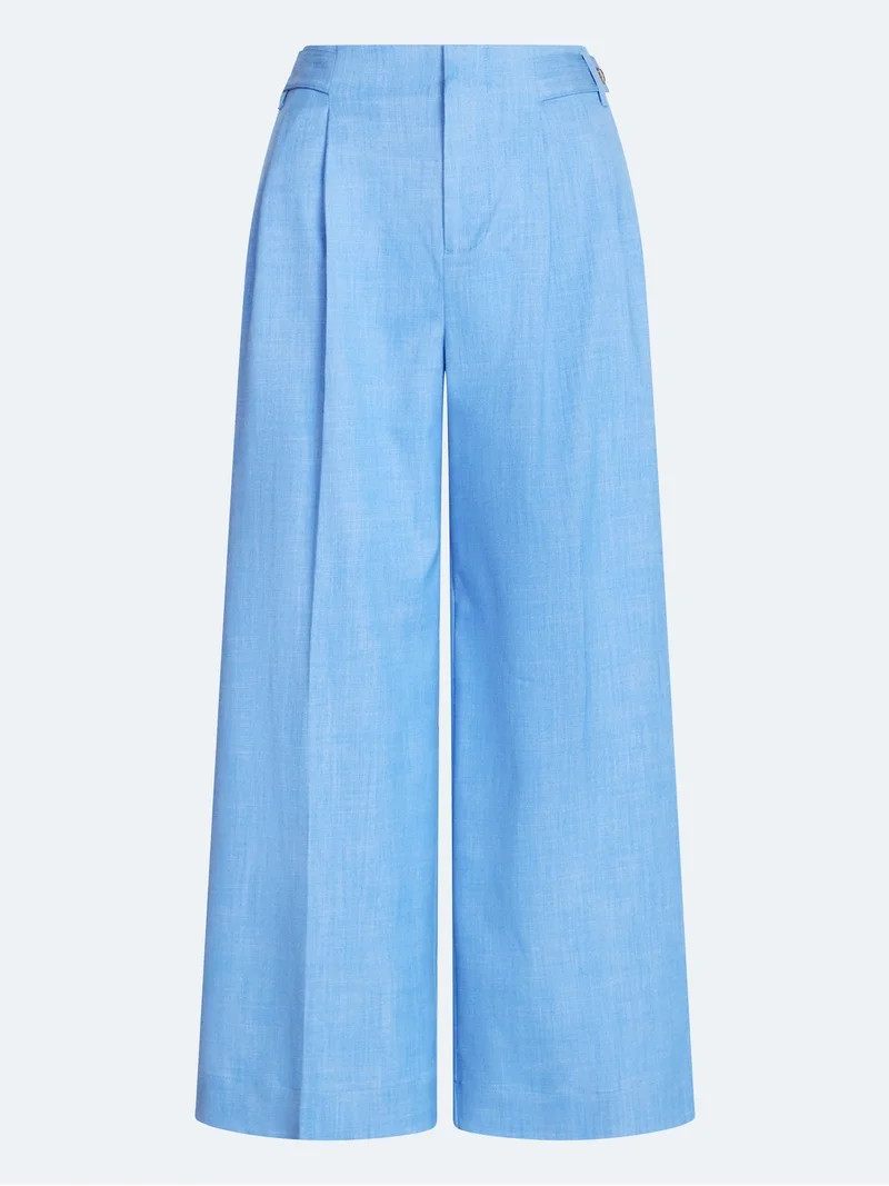 Free Assembly Women's and Women's Plus High Rise Wide Leg Cropped Pants, 27" Inseam, Sizes XS-4X | Walmart (US)