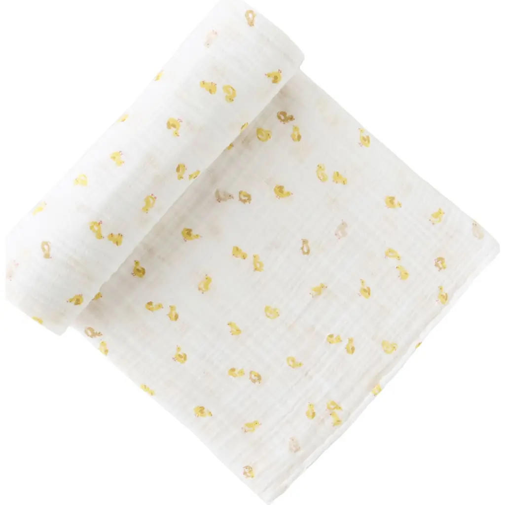 Pehr Organic Cotton Swaddle in Cheerful Chick at Nordstrom | Nordstrom