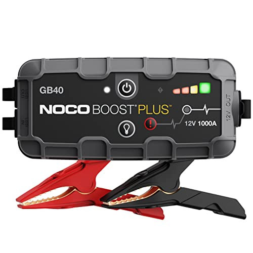NOCO Boost GB40: 1000A UltraSafe Jump Starter – 12V Lithium Battery Booster Pack, Portable Jump Box, Power Bank & Jumper Cables - for 6.0L Gas and 3.0L Diesel Engines | Amazon (US)
