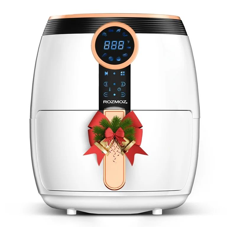 Rozmoz 5.2Qt Air Fryers, Electric Air Fryer Oil-Less LED Temp/Timer with Air Fryer Cookbook | Walmart (US)