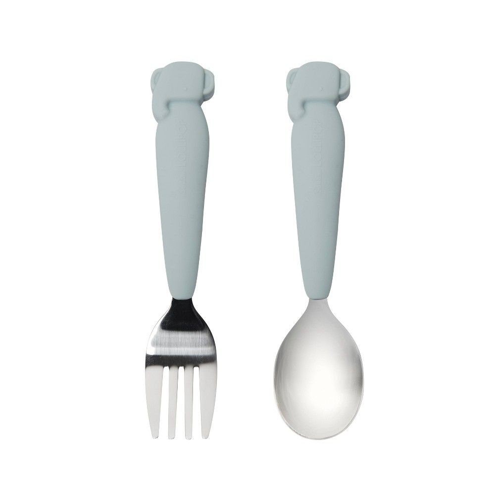 Loulou Lollipop 2pk Kids' Spoon/Fork Set - Elephant | Target
