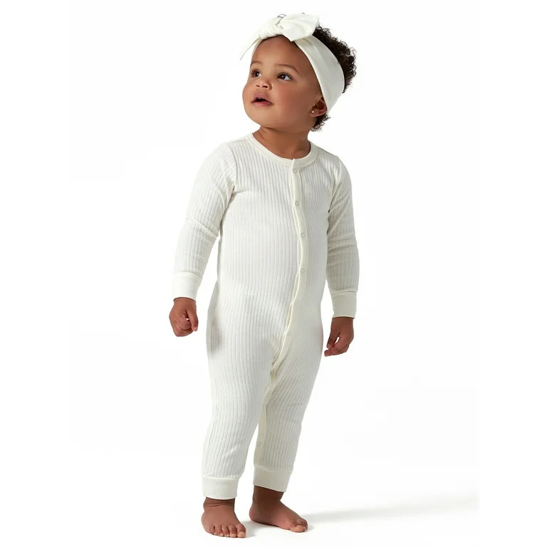 Modern Moments by Gerber Baby Boy or Girl Unisex Long Sleeve Coverall (Newborn - 12 Months) | Walmart (US)