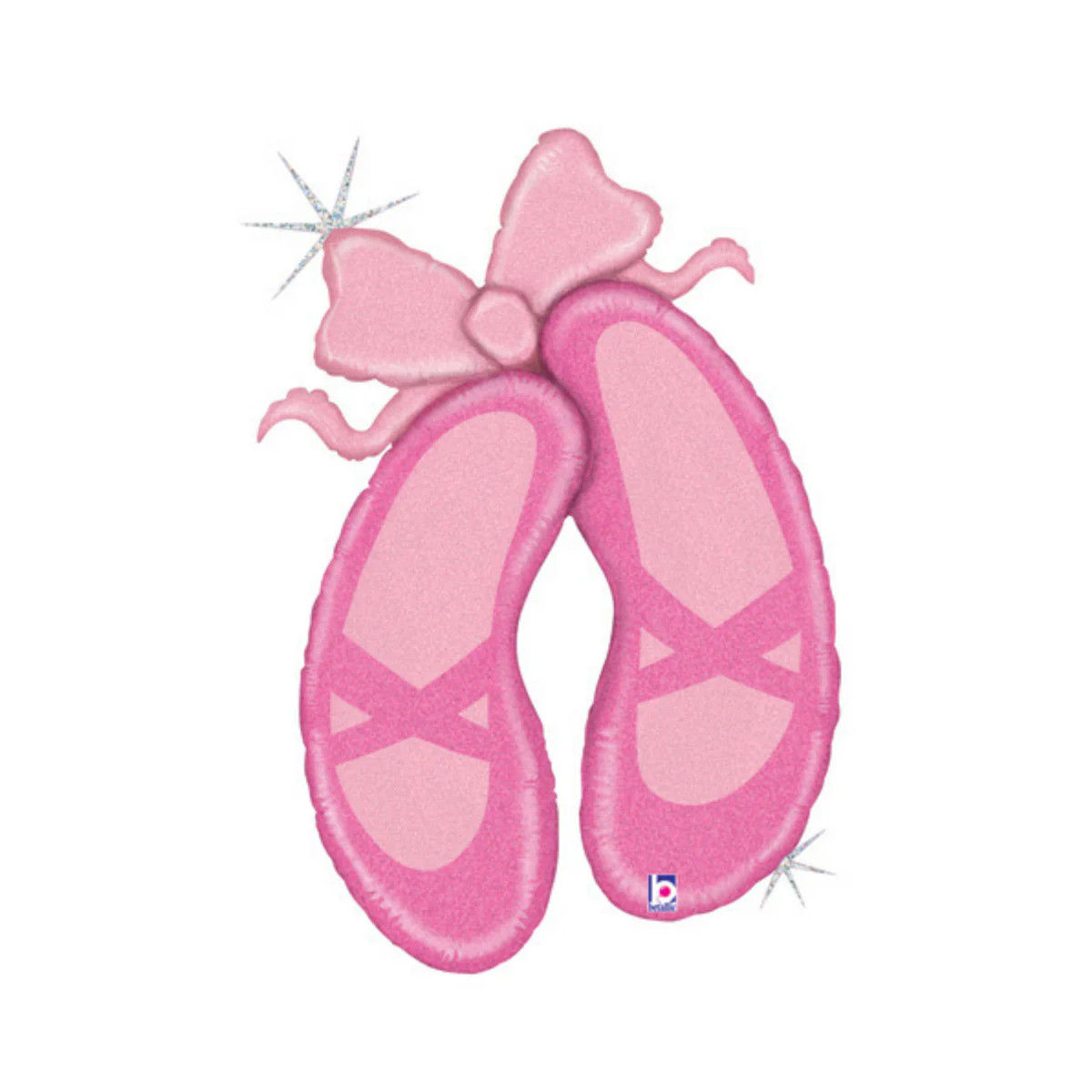 Pink Ballet Slippers Shaped Mylar Balloon | Ellie and Piper