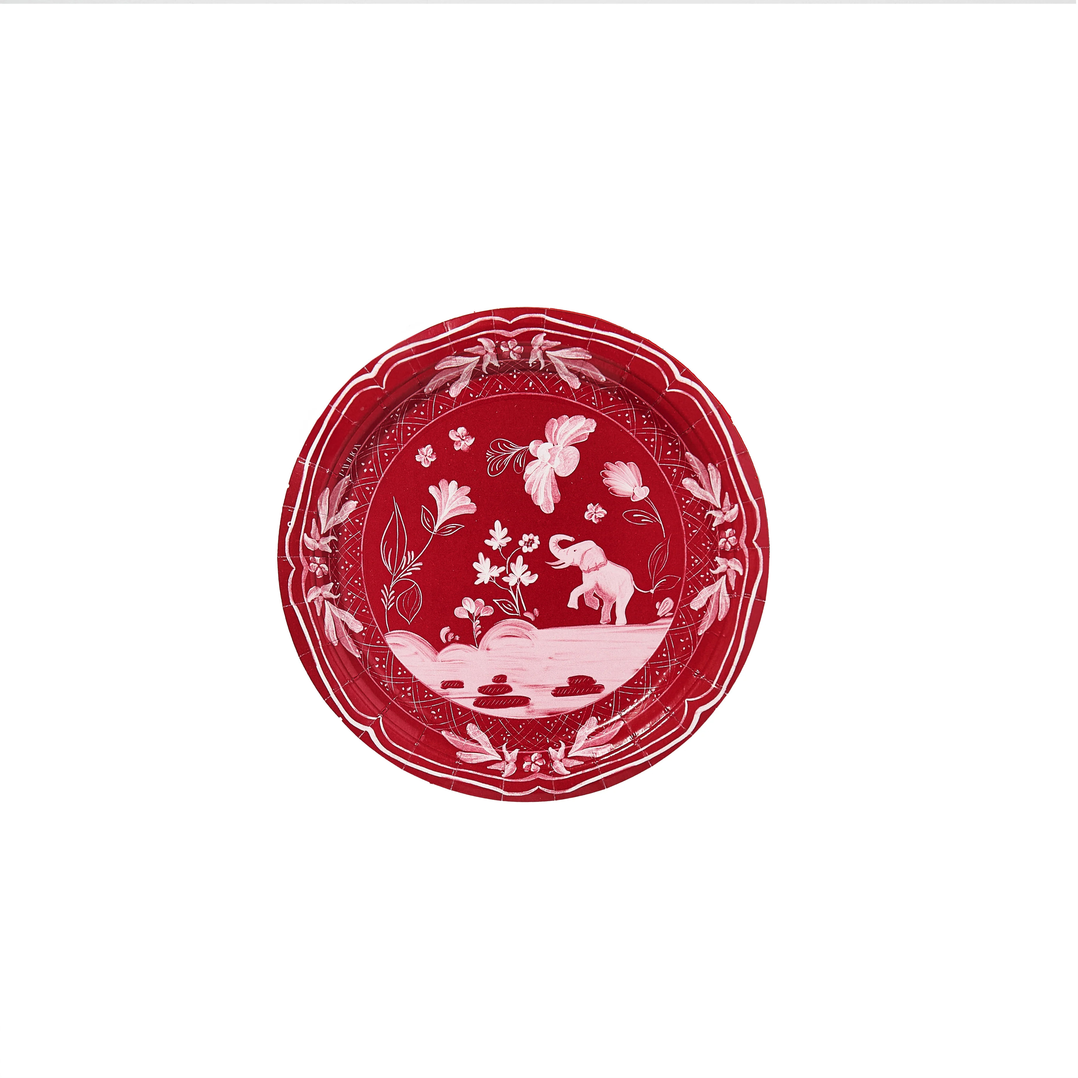 Allie's Tuscaloosa Elephant Dessert Collegiate Paper Plates - 50 pack | Pavilion Paper