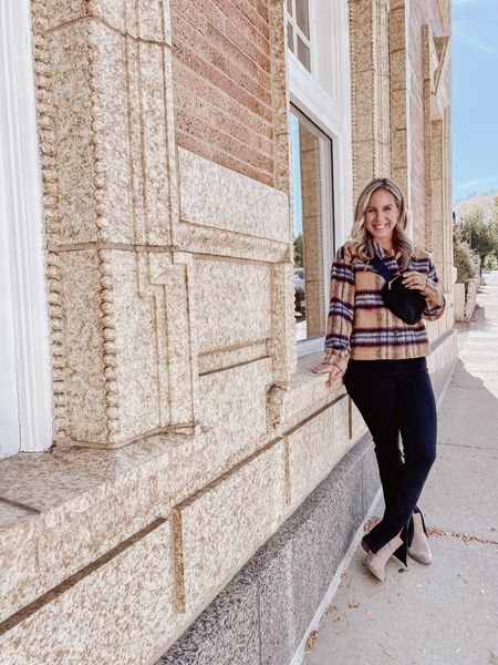 Fall Stroll in Town
plaid crop jacket | black jeans | fall outfit | boots

#LTKSeasonal #LTKshoecrush #LTKsalealert