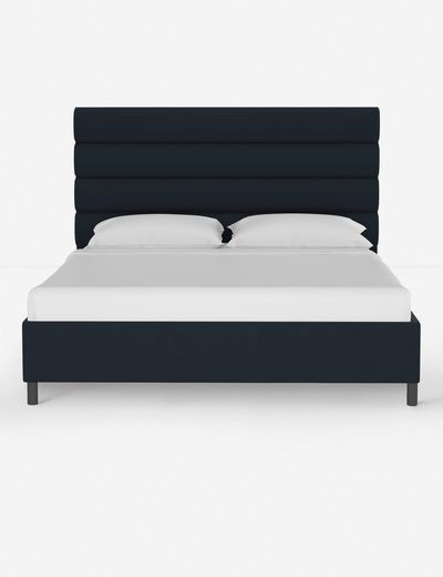 Bailee Platform Bed, Navy | Lulu and Georgia 