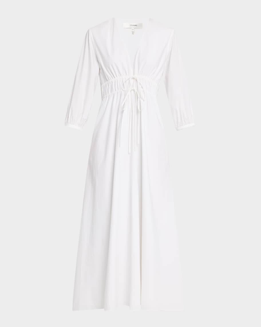 FRAME The Cinched Maxi Dress | Neiman Marcus