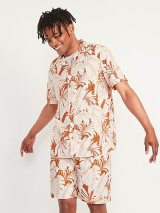 Printed Short-Sleeve Camp Shirt for Men | Old Navy (US)
