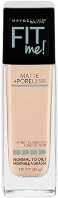 Maybelline Fit Me Matte + Poreless Liquid Foundation Makeup, Natural Ivory, 1 fl. oz. Oil-Free Fo... | Amazon (US)