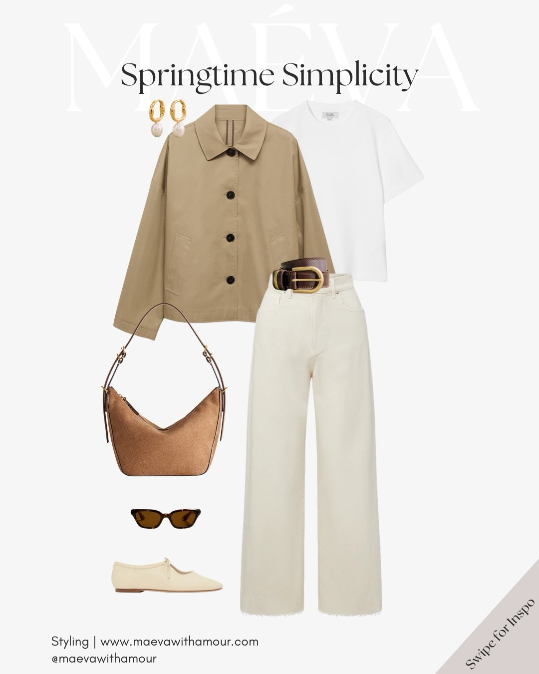 Neutrals, clean lines, and effortless elegance! This look is all about embracing the lightness of spring! 🤍 A structured jacket paired with cream trousers creates the perfect balance of sophistication and ease, ideal for morning coffee runs or leisurely city strolls! ☕️

✨ Styling tip: Play with textures and layering to keep neutral outfits fresh and elevated! 

❤️ Adore this look? Comment SHOP to receive a DM with the link or head to the link in bio to shop the looks & more!

👉 Save this look for inspiration and follow for more style ideas! 

✨ Discover French-inspired style and chic wardrobe tips daily, designed to elevate your everyday fashion!

With Amour, M.

#springstyle #effortlesschic #springcolors #parisianstyle #SpringFashion #OOTDInspo #flowers #outfitinspo #parisoutfit #spring 

#LTKSeasonal #LTKTravel #LTKStyleTip
