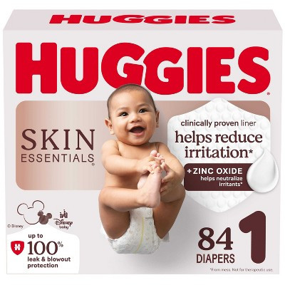 Huggies Skin Essentials Luxury Diapers - Size 1 - 84ct | Target