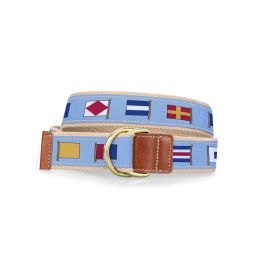 Barrington D-Ring Belt - Nautical Flags | Barrington Gifts