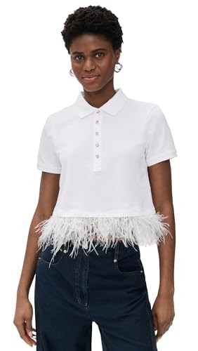 Cinq a Sept Women's Reign Top, White, Large | Amazon (US)